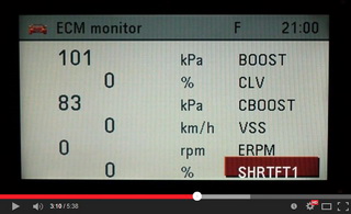 Ukázka funkce ECM monitoru motorů Z28NEH/NEL/NET vozů OPEL Vectra-C / Signum integrované v modulu MKJ (Modul Komfortní Jednotky) / CU (Comfort Unit)